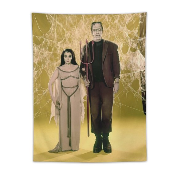The Munsters Tapestry Wall Hanging, Elegant Wall Hanging Tapestries Wall Art for Bedroom Decor, Outdoor, Parties 30"x40"
