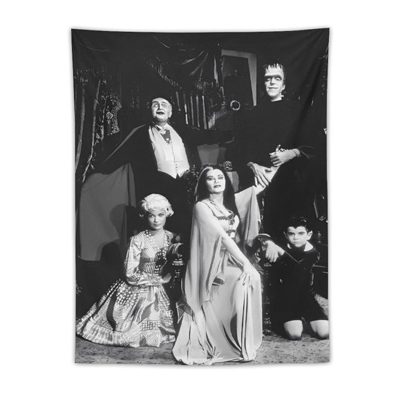 The Munsters Tapestry Wall Hanging, Elegant Wall Hanging Tapestries Wall Art for Bedroom Decor, Outdoor, Parties 30"x40"