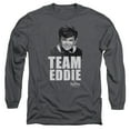 thumbnail image 1 of The Munsters Team Edward Long Sleeve Adult 18/1 T-Shirt Charcoal, 1 of 1