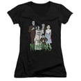 thumbnail image 1 of The Munsters The Family Junior Women's V-Neck T-Shirt Black, 1 of 1