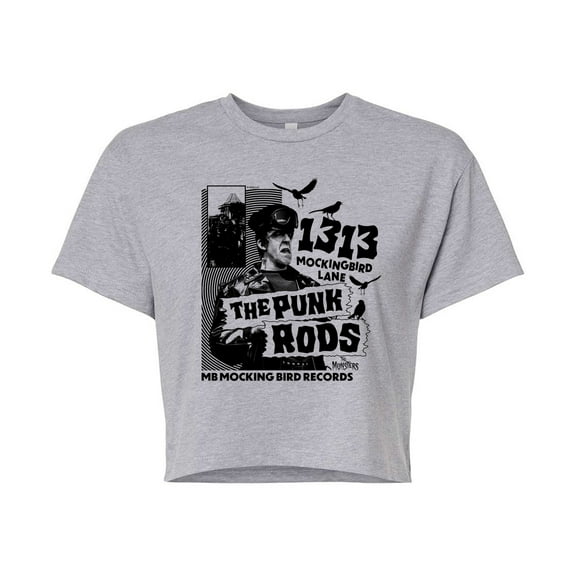 The Munsters - The Punk Rods Munsters - Juniors Cropped Graphic T-Shirt