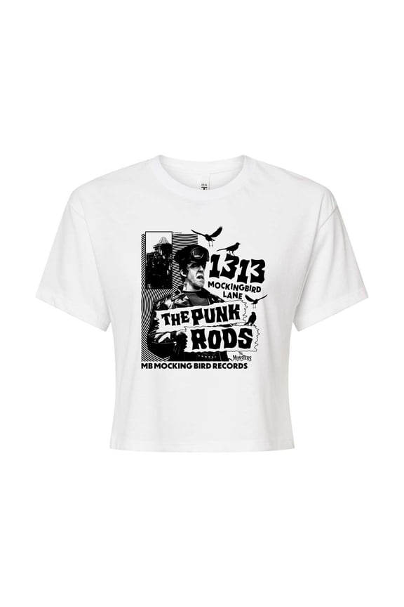 - The Punk Rods Munsters - Juniors Cropped Graphic T-Shirt