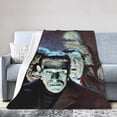 thumbnail image 1 of The Munsters Throw Blanket, All Season Decorative Soft Cozy Fleece Blankets, Room Decor For Bed Chair Car Sofa Couch Bedroom, 1 of 9