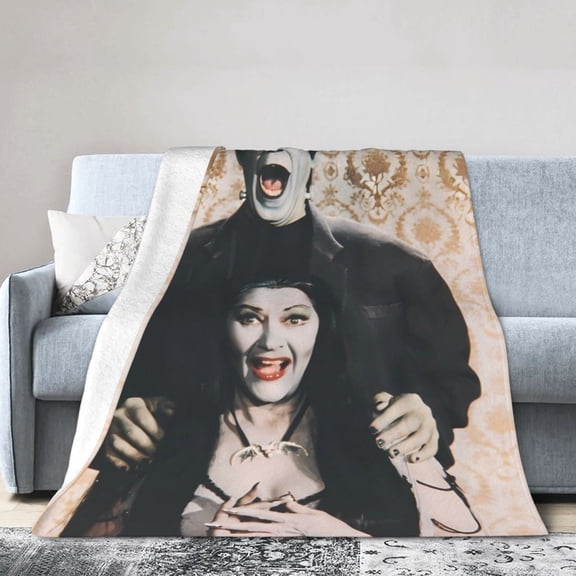 The Munsters Throw Blanket, All Season Decorative Soft Cozy Fleece Blankets, Room Decor For Bed Chair Car Sofa Couch Bedroom