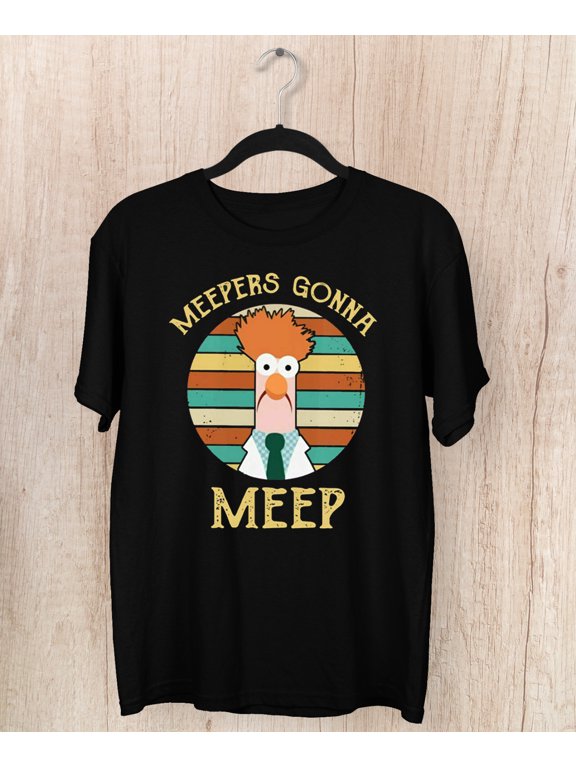 The Muppet Show Beaker Meepers Men T-shirt Black Cotton Tee All Sizes JY45