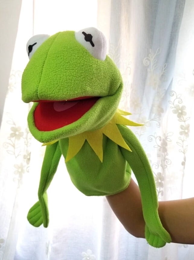 The Muppet Show Kermit the Frog plush hand puppet Toy - Walmart.com