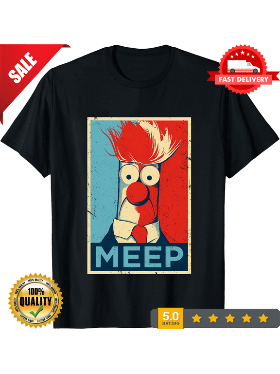 The Muppet Show T-Shirt - Beaker Shirt - Meep Tee Meep T Shirt, CROWD FAVORIT-TH69637