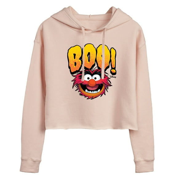 The Muppets - Animal Boo - Ladies Cropped Hoodie