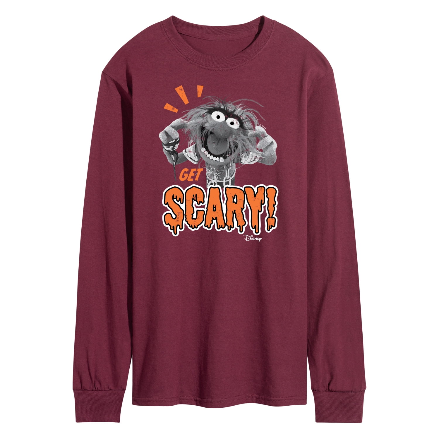 The Muppets - Animal Get Scary - Adult Long Sleeve Tee - Walmart.com