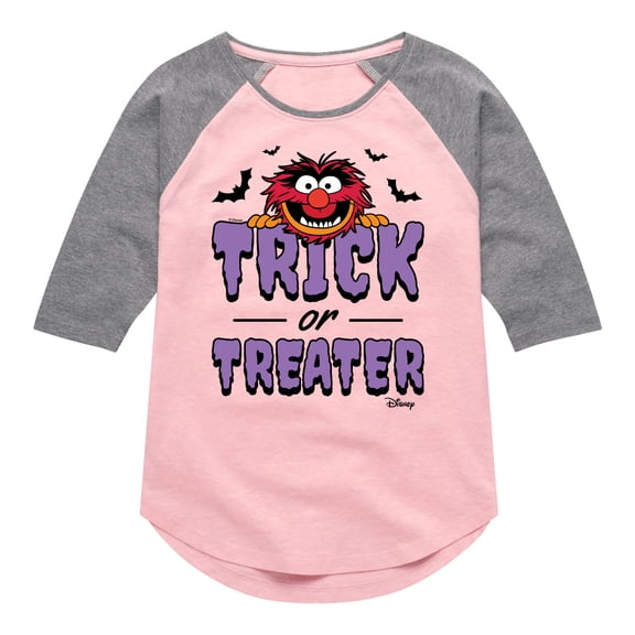 The Muppets - Animal Trick Or Treater - Toddler & Youth Girls Raglan Graphic T-Shirt