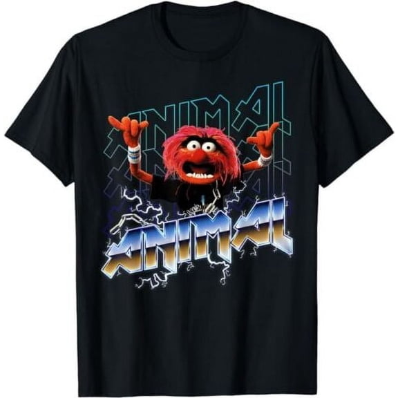 The Muppets Animal Vintage Rock Metal Poster T-Shirt