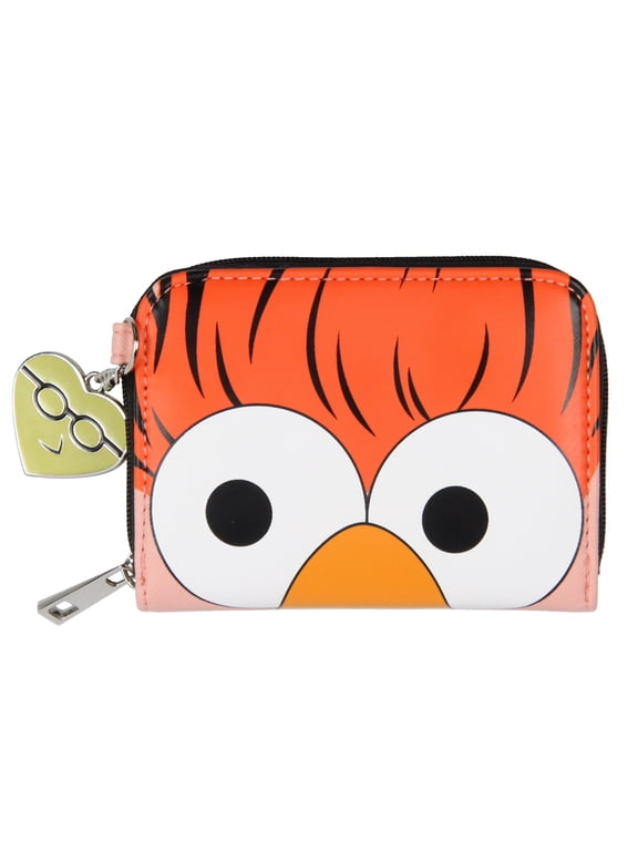 Beaker Mini Compact Zip Around Wallet with Dr. Bunsen Honeydew Charm