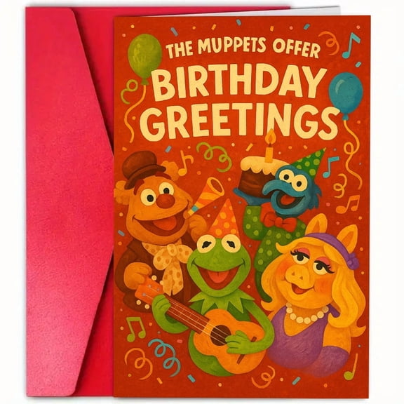 The Muppets Birthday Greeting Card