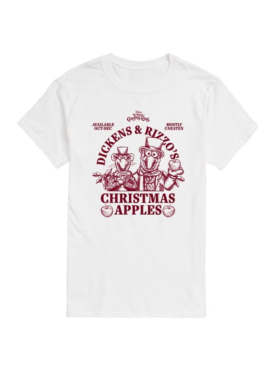 - Christmas Dickens Rizzo Apples Men's Short Sleeve Graphic T-Shirt