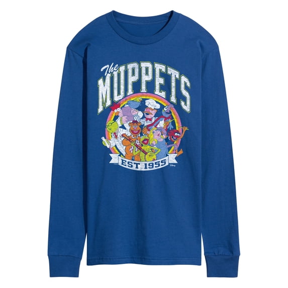 The Muppets - Collegiate - Men's Long Sleeve Graphic T-Shirt