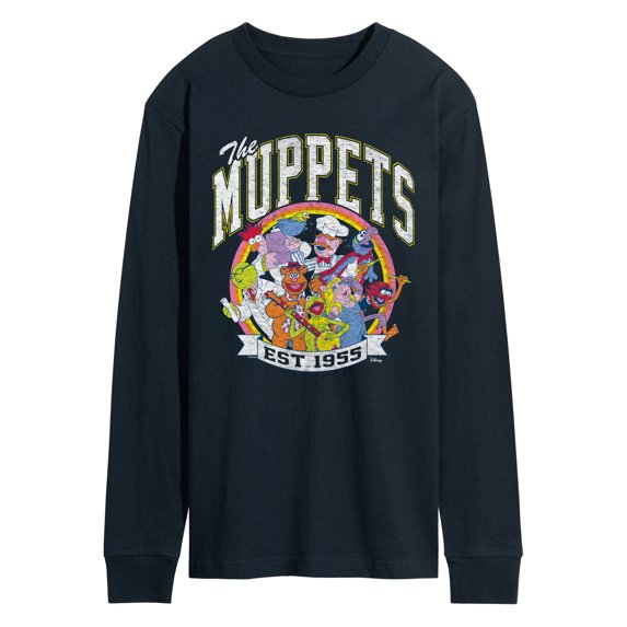 The Muppets - Collegiate - Men's Long Sleeve Graphic T-Shirt