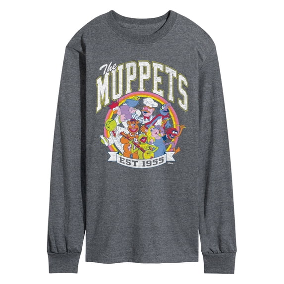 The Muppets - Collegiate - Men's Long Sleeve Graphic T-Shirt