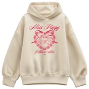 The Muppets - Coquette Miss Piggy Women's Oversized Fleece Hoodie Sweatshirt