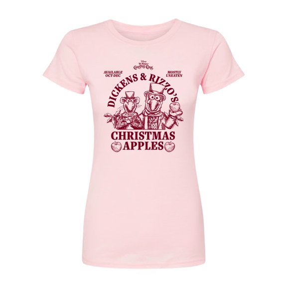 The Muppets - Dickens Rizzo Apples - Juniors Fitted Short Sleeve Graphic T-Shirt
