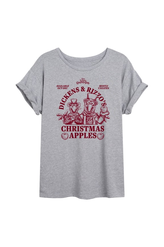 - Dickens Rizzo Apples - Women's Oversized Graphic T-Shirt