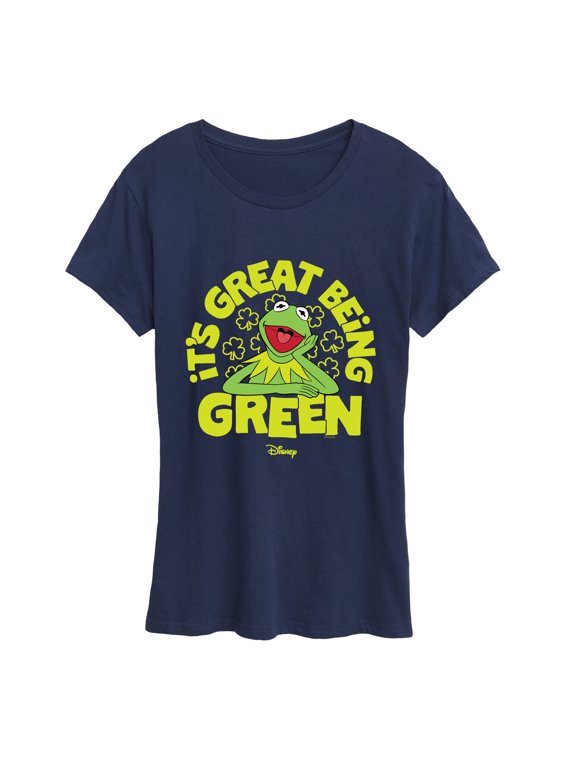 - Kermit Great Being Green Women's Short Sleeve Graphic T-Shirt