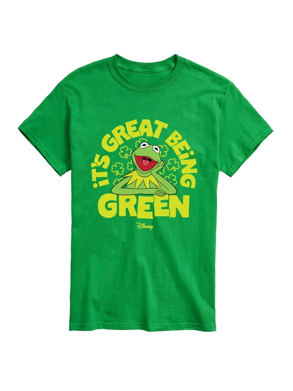 - Kermit Great Being Green Men's Short Sleeve Graphic T-Shirt