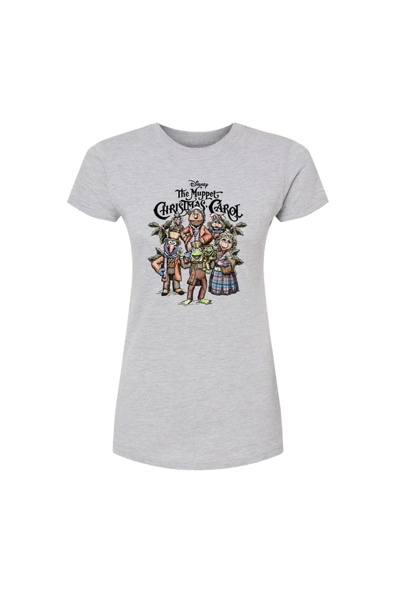 - Muppets Carol Collage - Juniors Fitted Short Sleeve Graphic T-shirt
