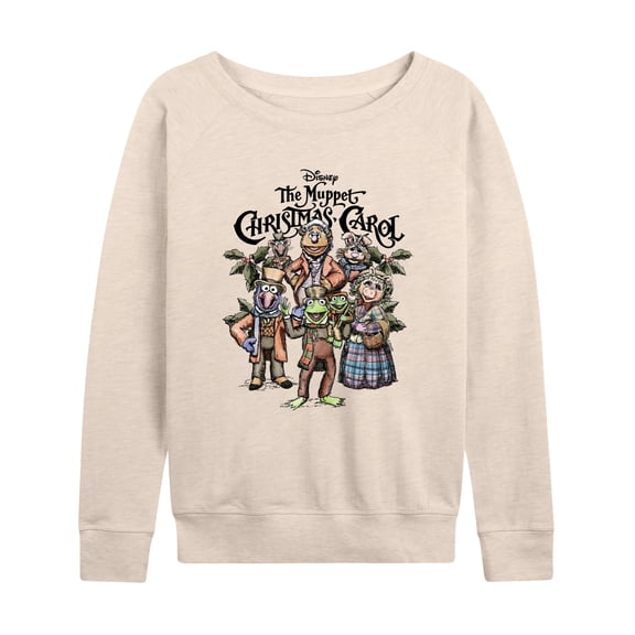 The Muppets - Muppets Carol Collage - Women's French Terry Long Sleeve Pullover