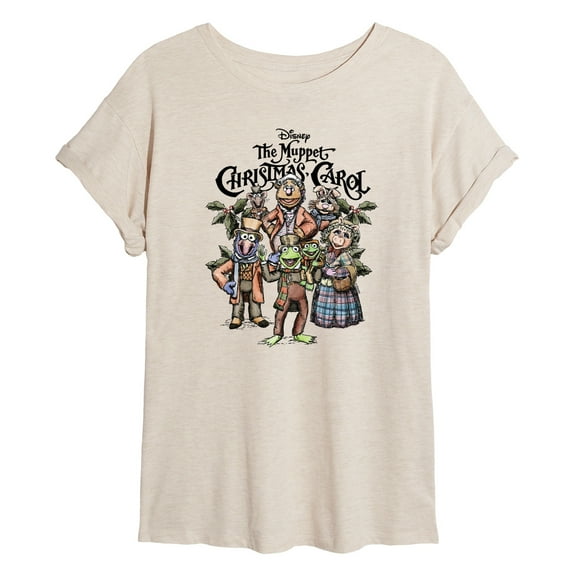 The Muppets - Muppets Carol Collage - Women's Oversized Graphic T-shirt