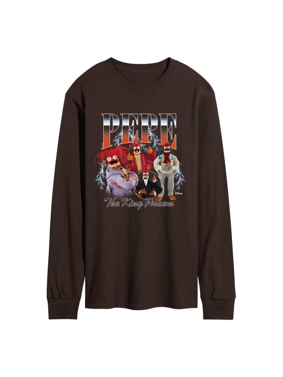 - Pepe King Prawn Portrait Men's Long Sleeve Graphic T-Shirt