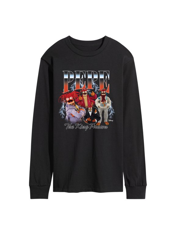 - Pepe King Prawn Portrait Men's Long Sleeve Graphic T-Shirt