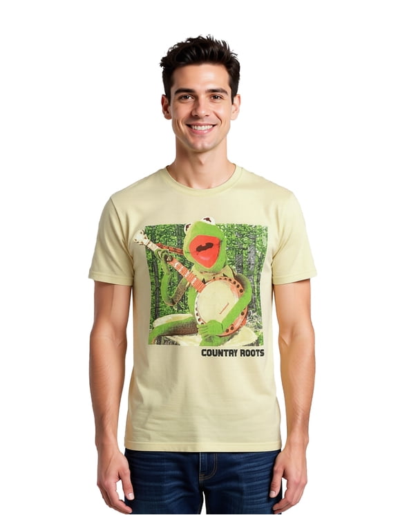 The Muppets T-Shirt Men's Kermit The Frog Country Roots Tee