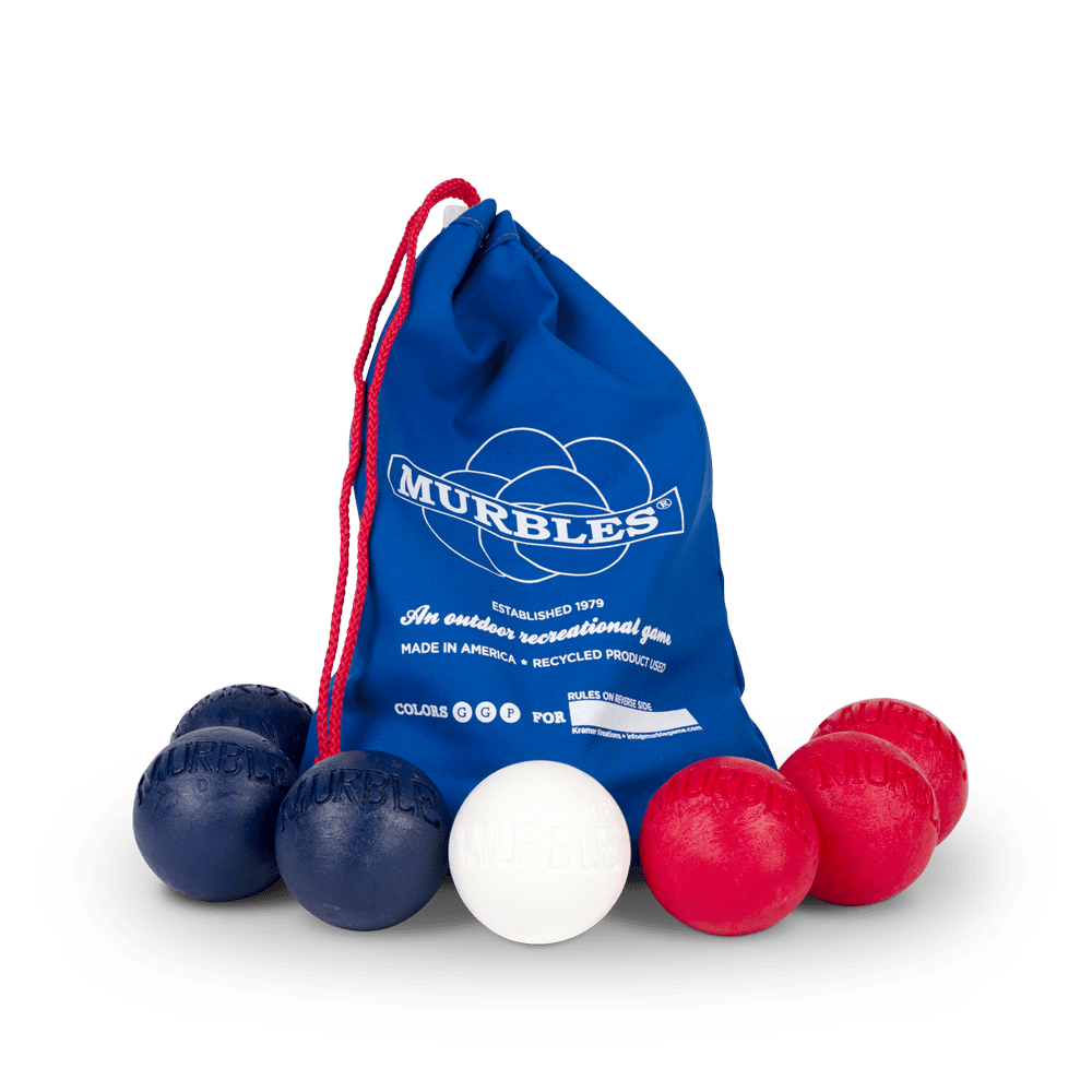 The Murbles Outdoor Game 2 Player Set - Red, White, Blue