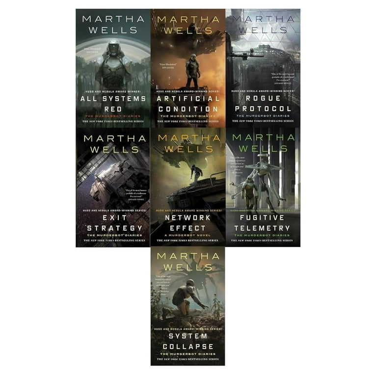 The Murderbot Diaries Collection 7 book set (All Systems Red