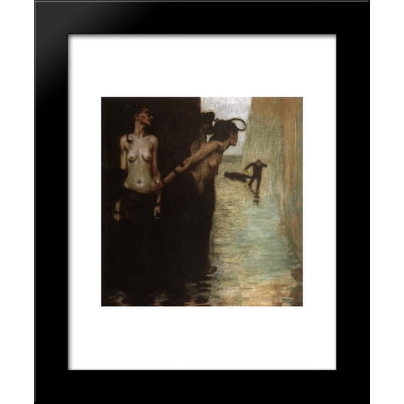 The Murderer 20x24 Framed Art Print by Franz Stuck