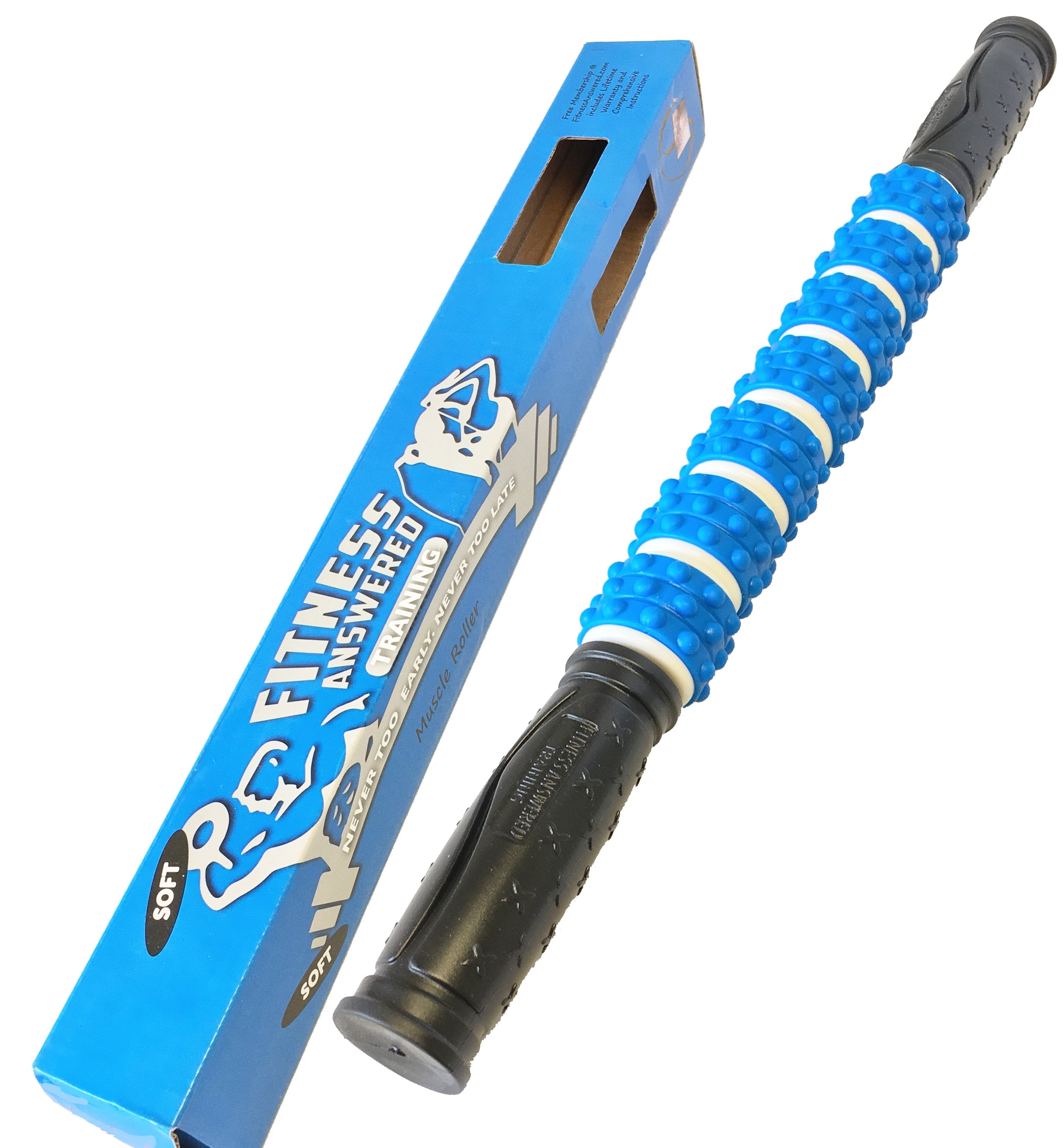 The Muscle Stick Elite Soft Massage Roller - Blue