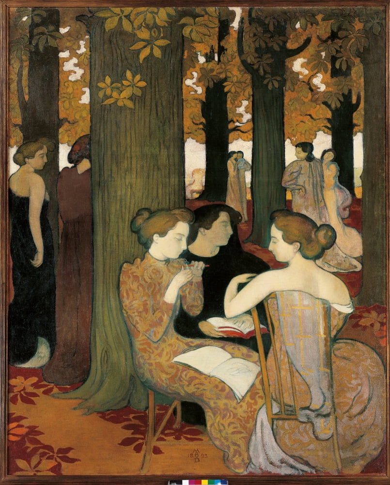 The Muses (Or Sacred Wood) Canvas Art -  (24 x 36)