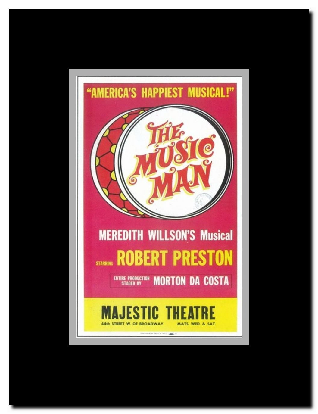 The Music Man (Broadway) Framed Movie Poster