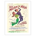 thumbnail image 1 of The Music Man - Starring Robert Preston - Majestic Theater Broadway - Vintage Theater Poster by David Klein c.1957 - Bamboo Fine Art 290gsm Paper (Unframed) 17x22in, 1 of 4