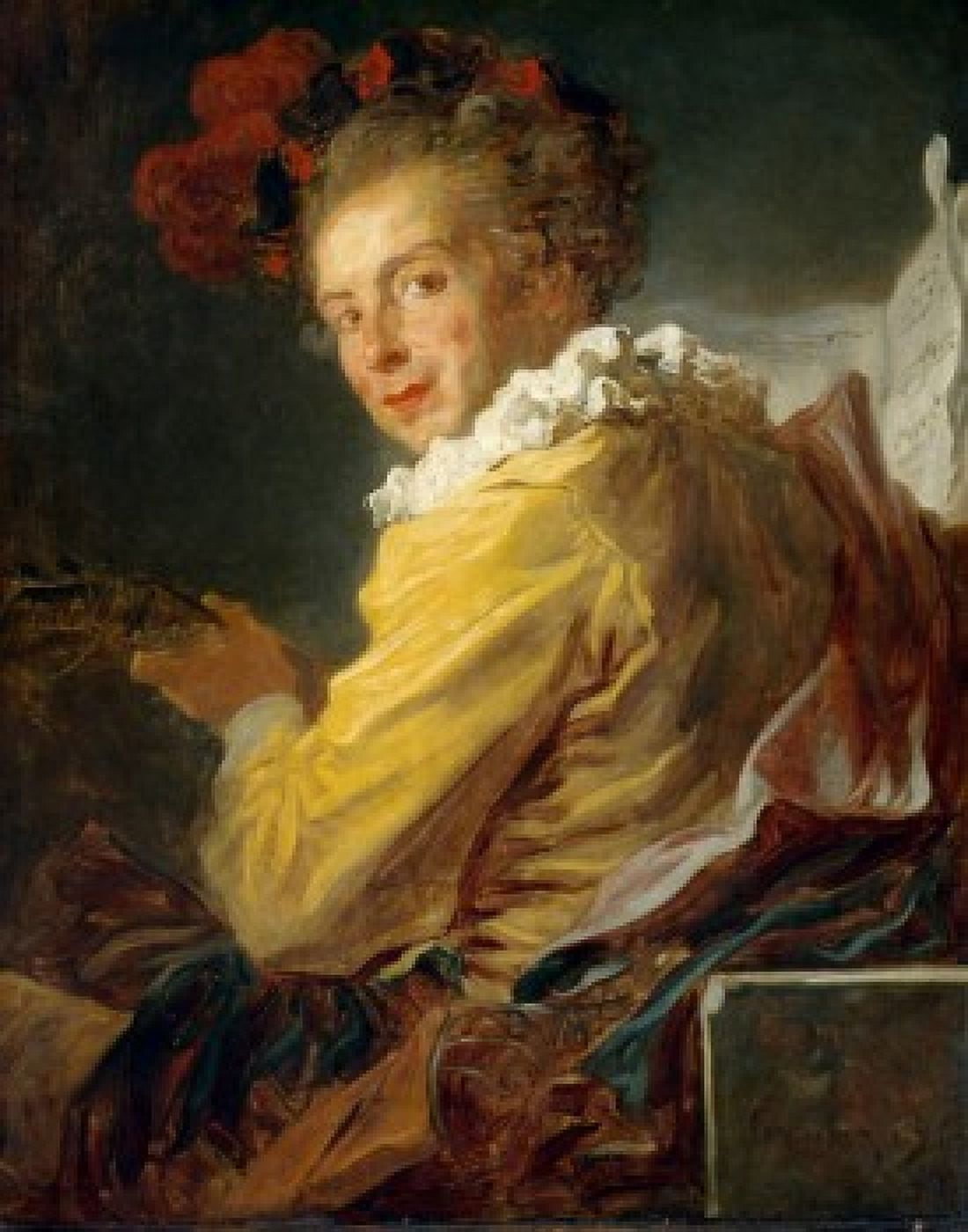 The Music by Jean Honore Fragonard (1732-1806) France Paris Musee du Louvre Canvas Art - Jean Honore Fragonard (18 x 24)