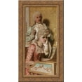 thumbnail image 1 of The Musical Suitor 16x24 Gold Ornate Wood Framed Canvas Art by Leighton, Edmund Blair, 1 of 2