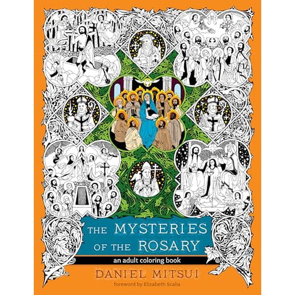 Pre-Owned The Mysteries of the Rosary: An Adult Coloring Book Paperback