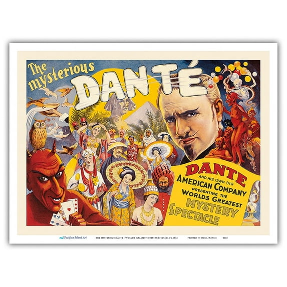 The Mysterious Danté - The World’s Greatest Mystery-Spectacle - Vintage ...