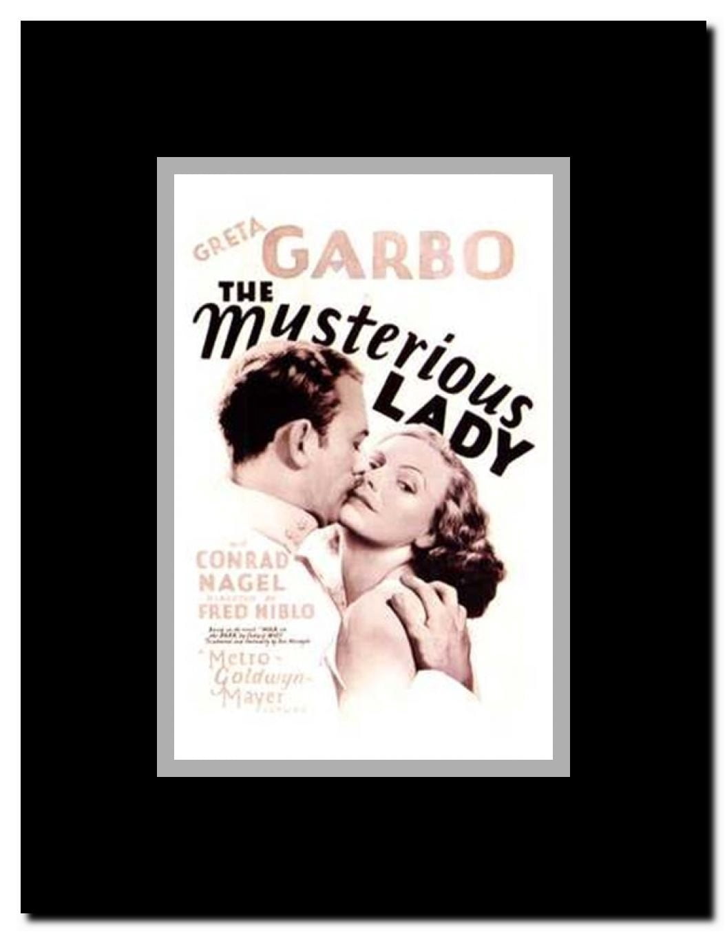 The Mysterious Lady Framed Movie Poster