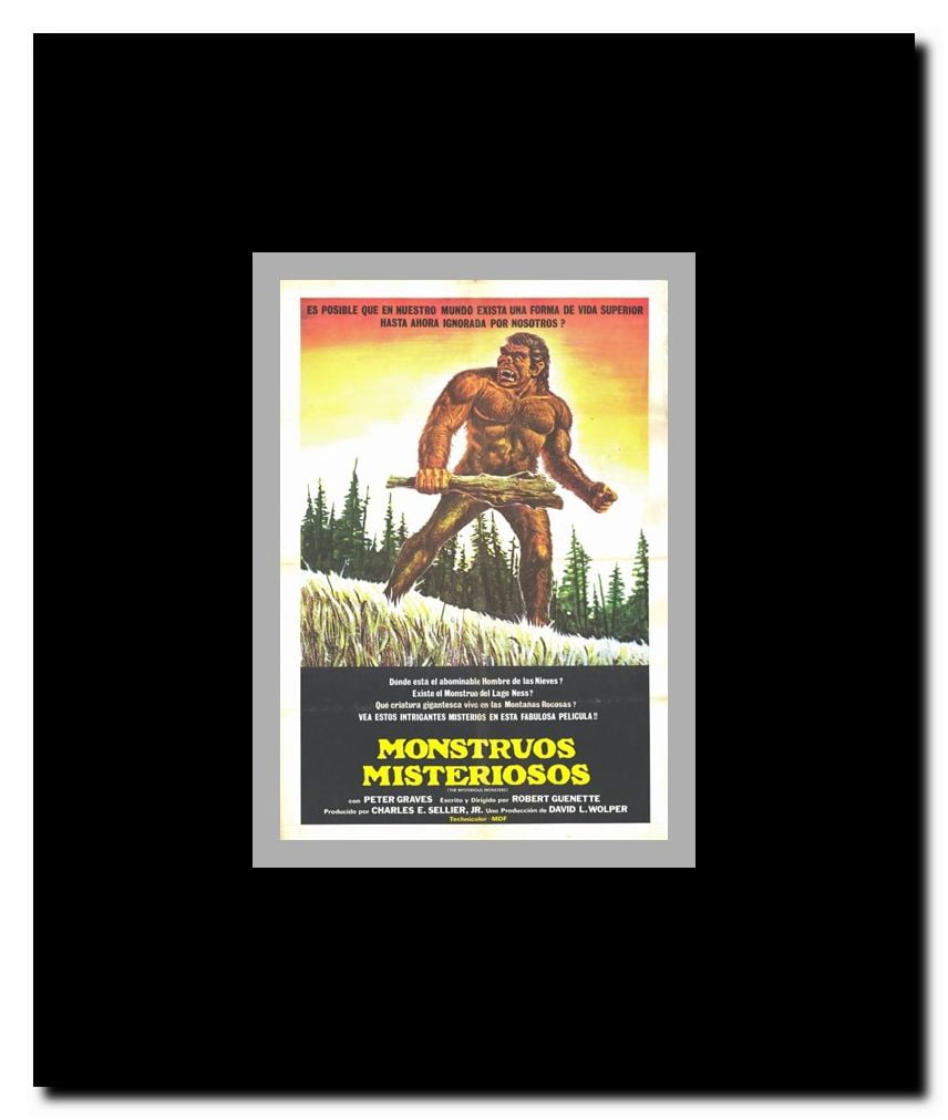 The Mysterious Monsters Framed Movie Poster