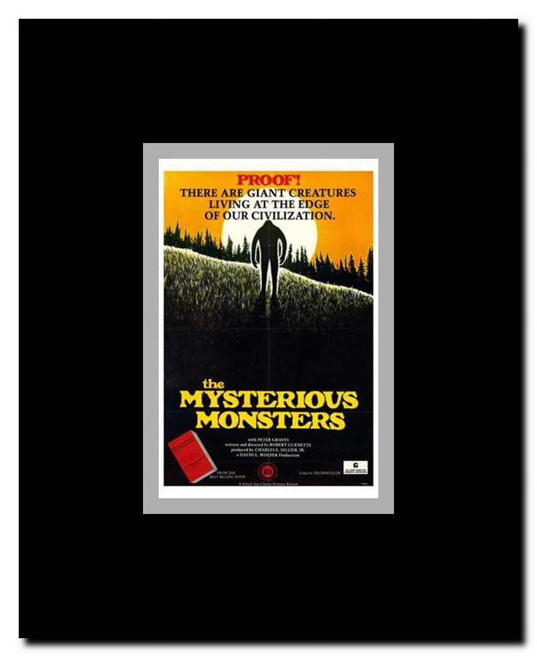 The Mysterious Monsters Framed Movie Poster