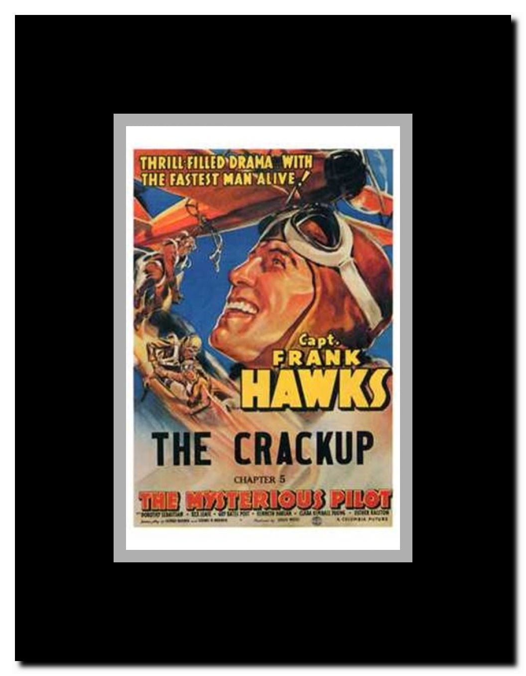 The Mysterious Pilot Framed Movie Poster