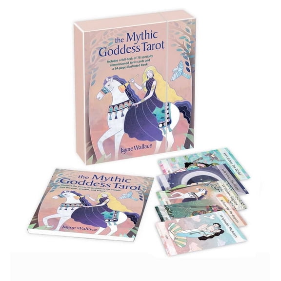 The Mythic Goddess Tarot: Includes a Full Deck of 78 Specially Commissioned Tarot Cards and a 64-Page Illustrated Book, (Paperback)