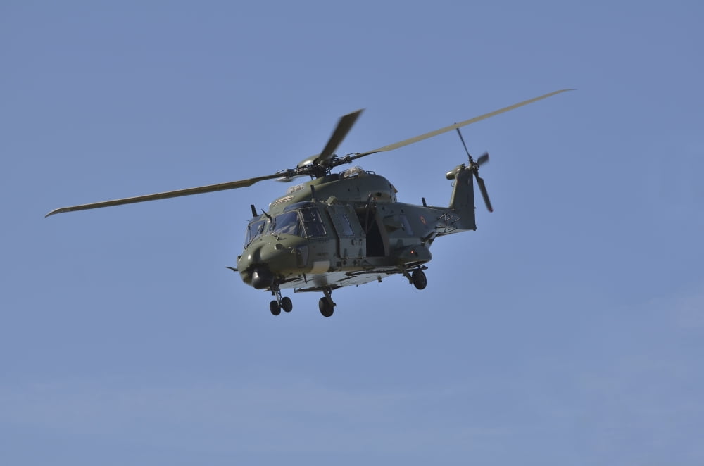 The NH90 helicopter introduced in 2014 to the Belgian Army Canvas Art - Luc De JaegerStocktrek Images (18 x 12)