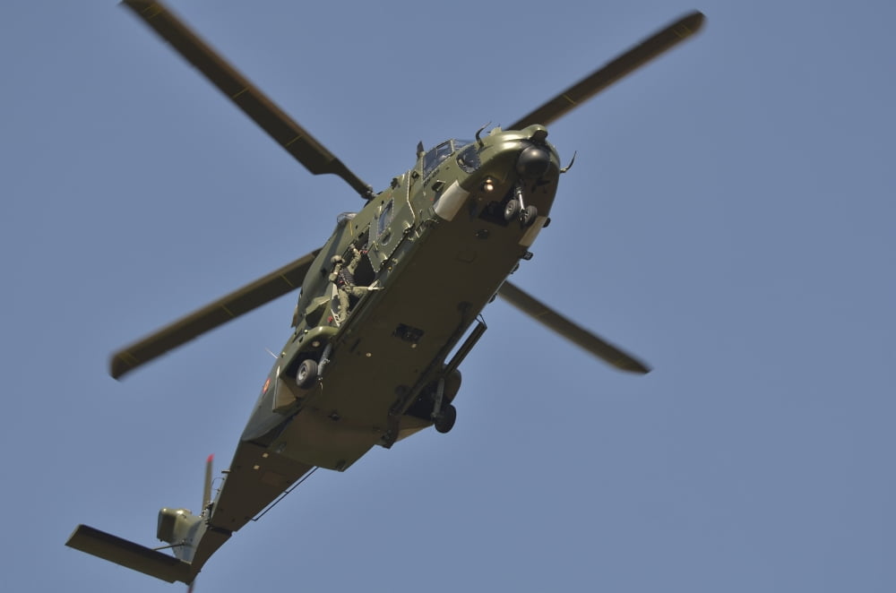 The NH90 helicopter introduced in 2014 to the Belgian Army Canvas Art - Luc De JaegerStocktrek Images (35 x 23)